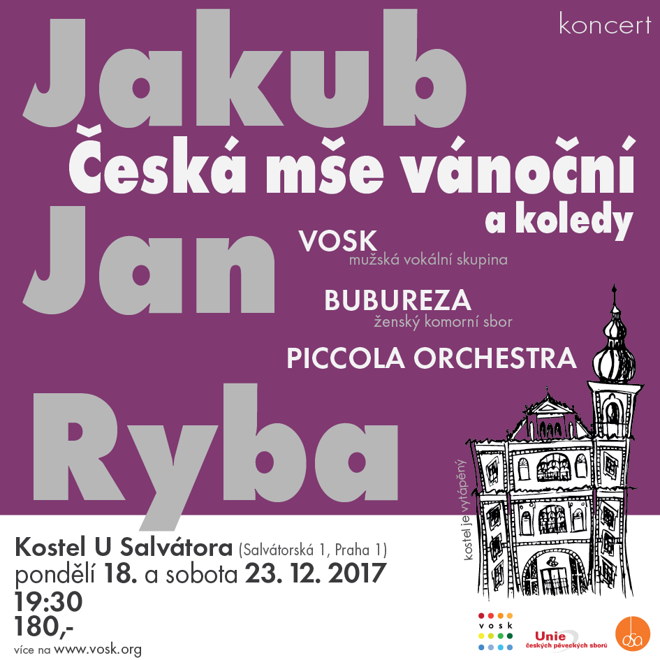 Vánoční koncert s Českou mší vánoční J. J. Ryby -kostel U Salvátora, Salvátorská 1, Praha 1